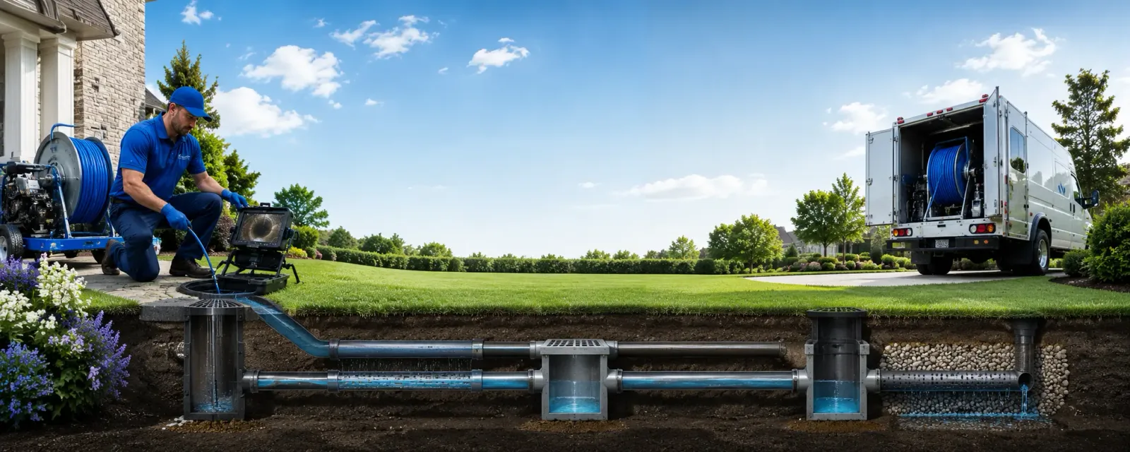Outdoor drain cleaning information for Grosse Ile, MI